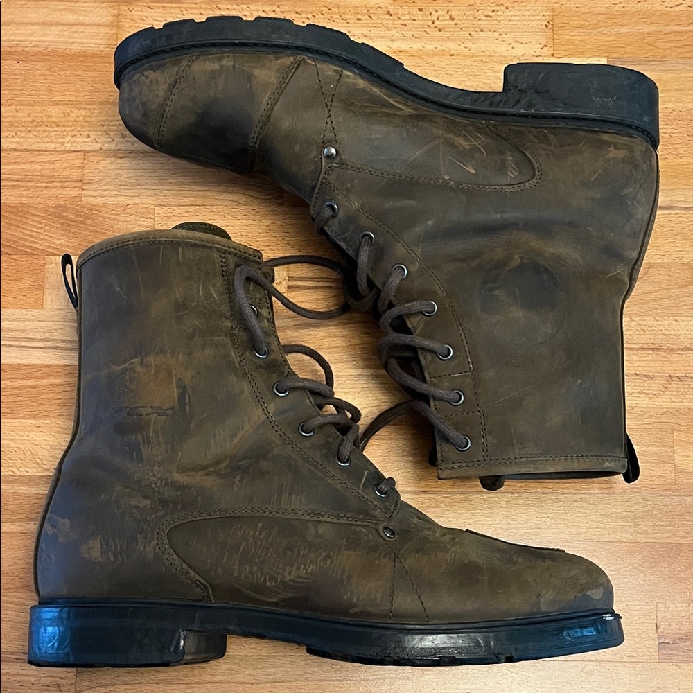 Men's Brown TCX Leather Motorcycle Boots 47 euro (12.5 US)